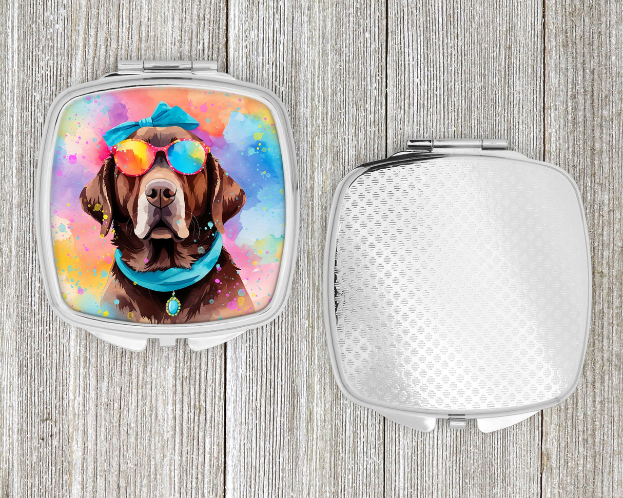 Chocolate Labrador Hippie Dawg Compact Mirror by Caroline's Treasures