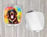 Chocolate Labrador Hippie Dawg Compact Mirror by Caroline's Treasures