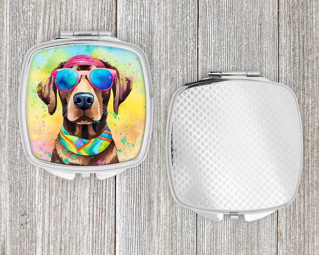 Chocolate Labrador Hippie Dawg Compact Mirror by Caroline's Treasures