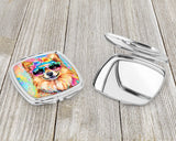 Pomeranian Hippie Dawg Compact Mirror by Caroline's Treasures