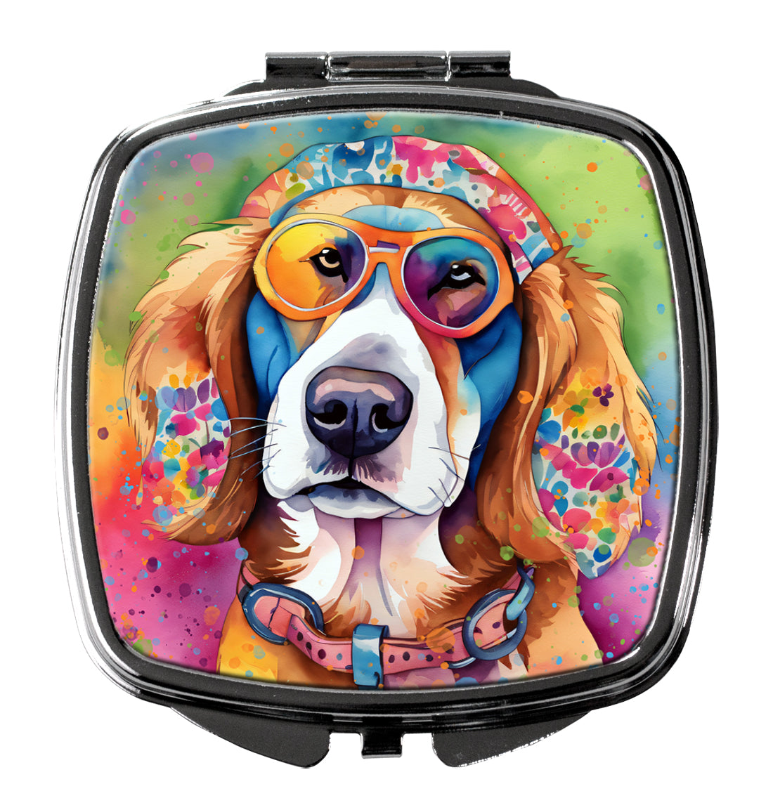 Hippie Dawg Compact Mirror by Caroline's Treasures