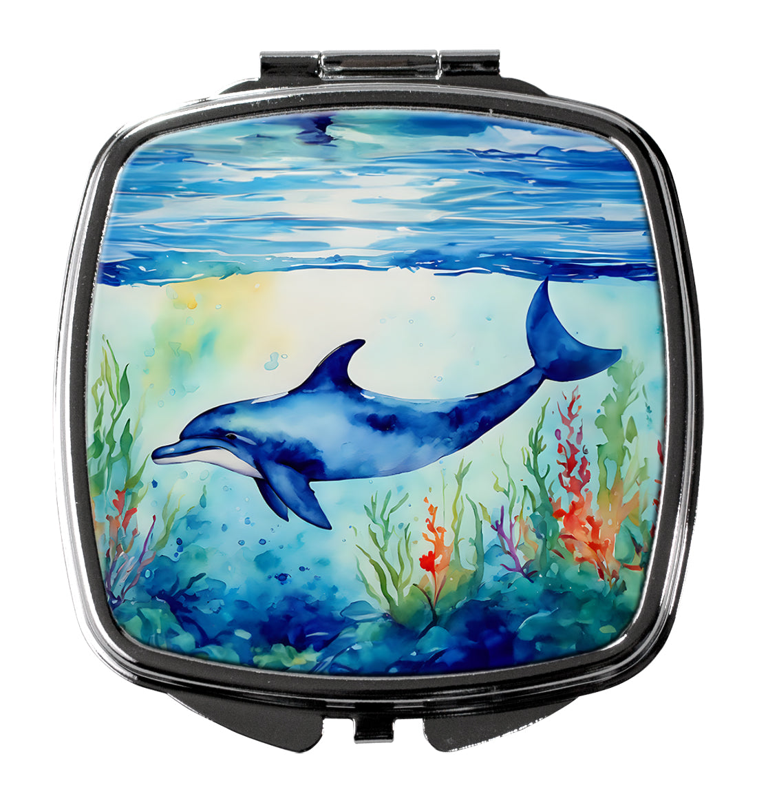 Dolphin Compact Mirror by Caroline's Treasures