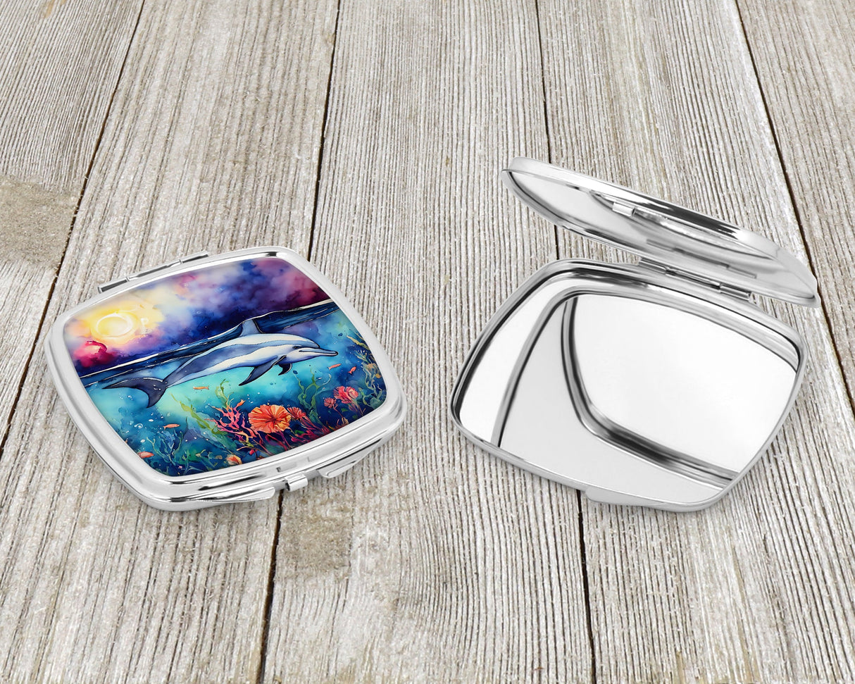 Dolphin Compact Mirror by Caroline's Treasures