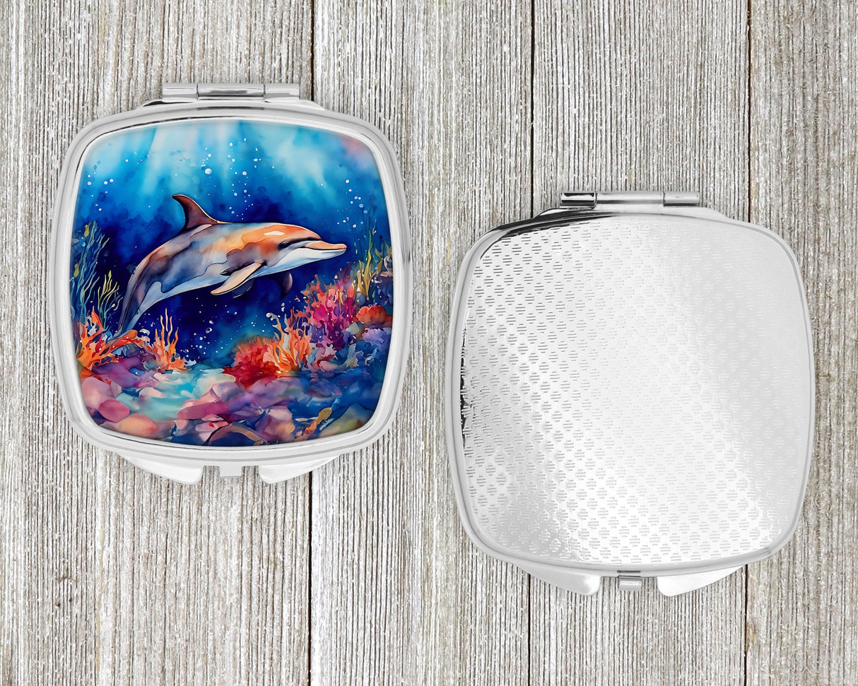 Dolphin Compact Mirror by Caroline's Treasures