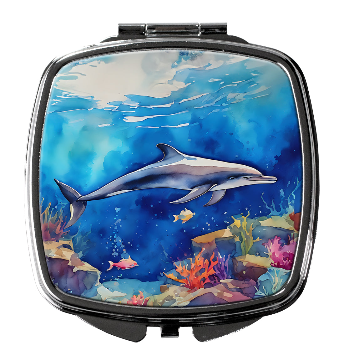 Dolphin Compact Mirror by Caroline's Treasures