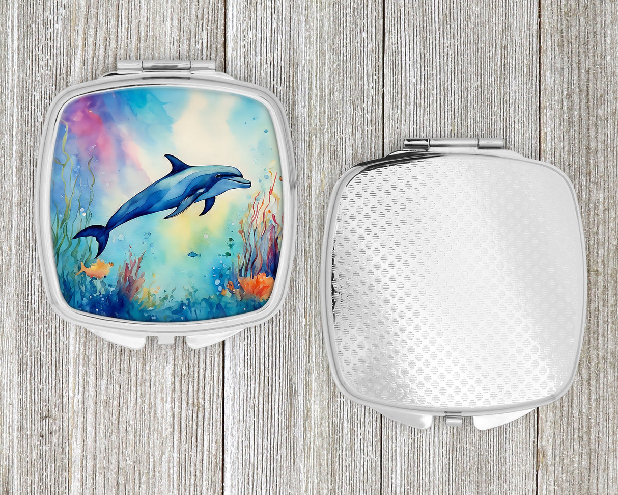 Dolphin Compact Mirror by Caroline's Treasures