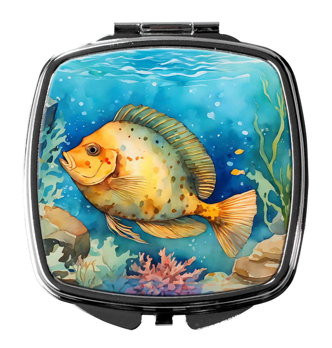 Flounder Compact Mirror by Caroline's Treasures