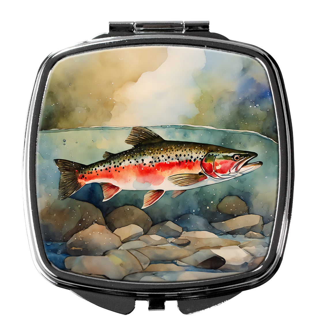 Trout Compact Mirror by Caroline's Treasures