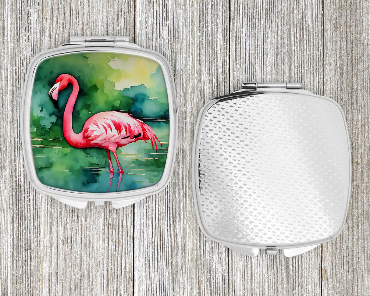 Flamingo Compact Mirror by Caroline's Treasures