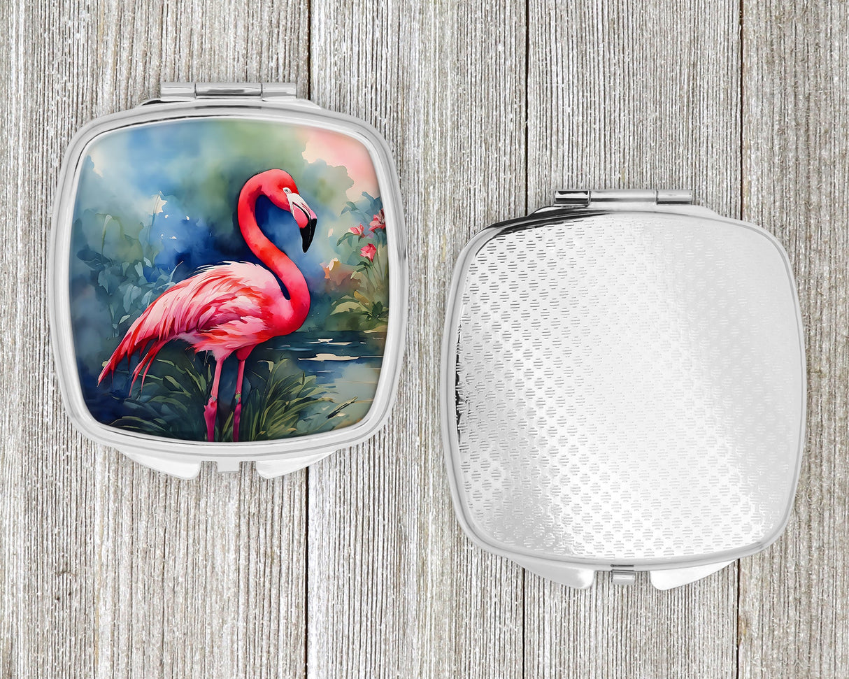 Flamingo Compact Mirror by Caroline's Treasures