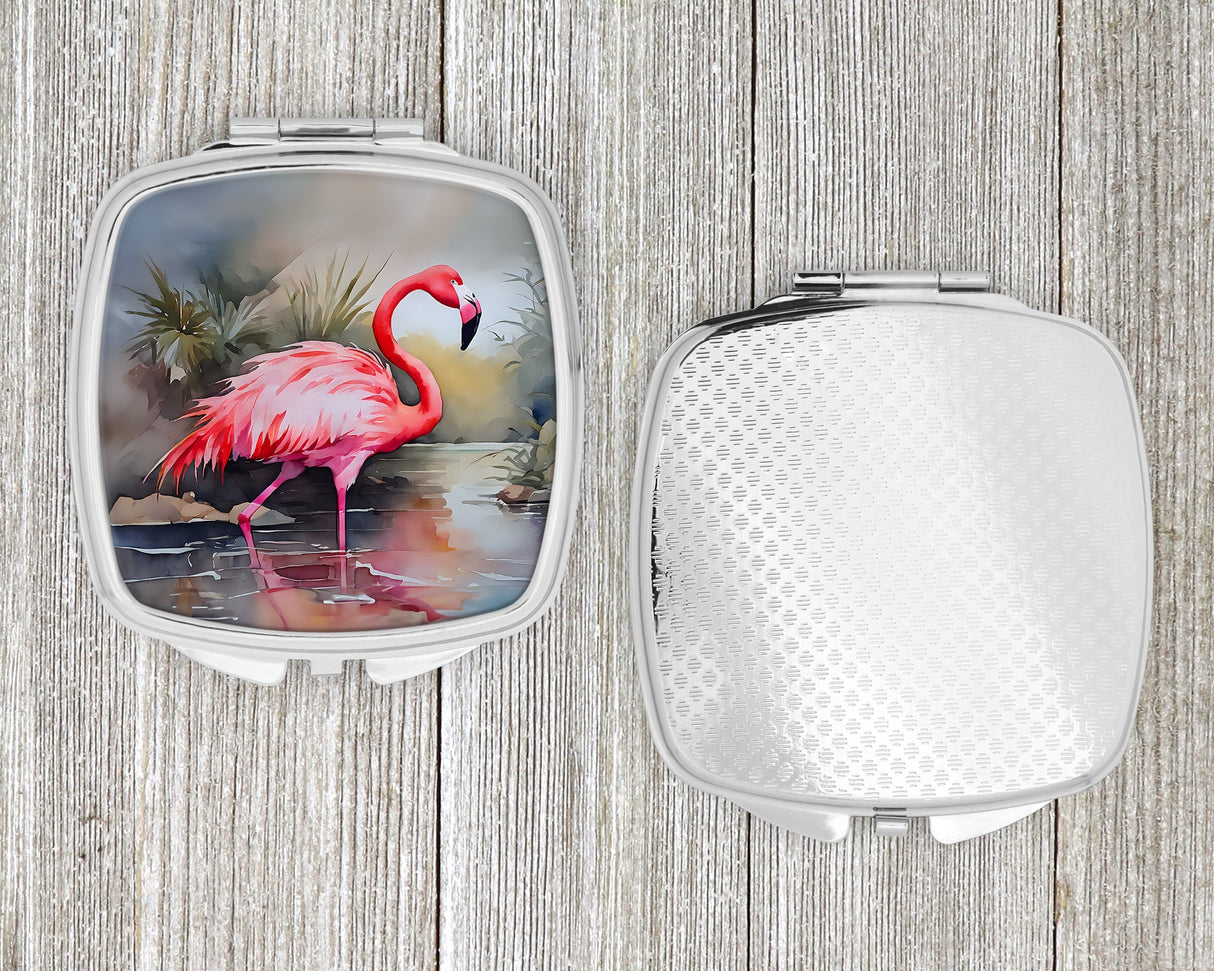 Flamingo Compact Mirror by Caroline's Treasures