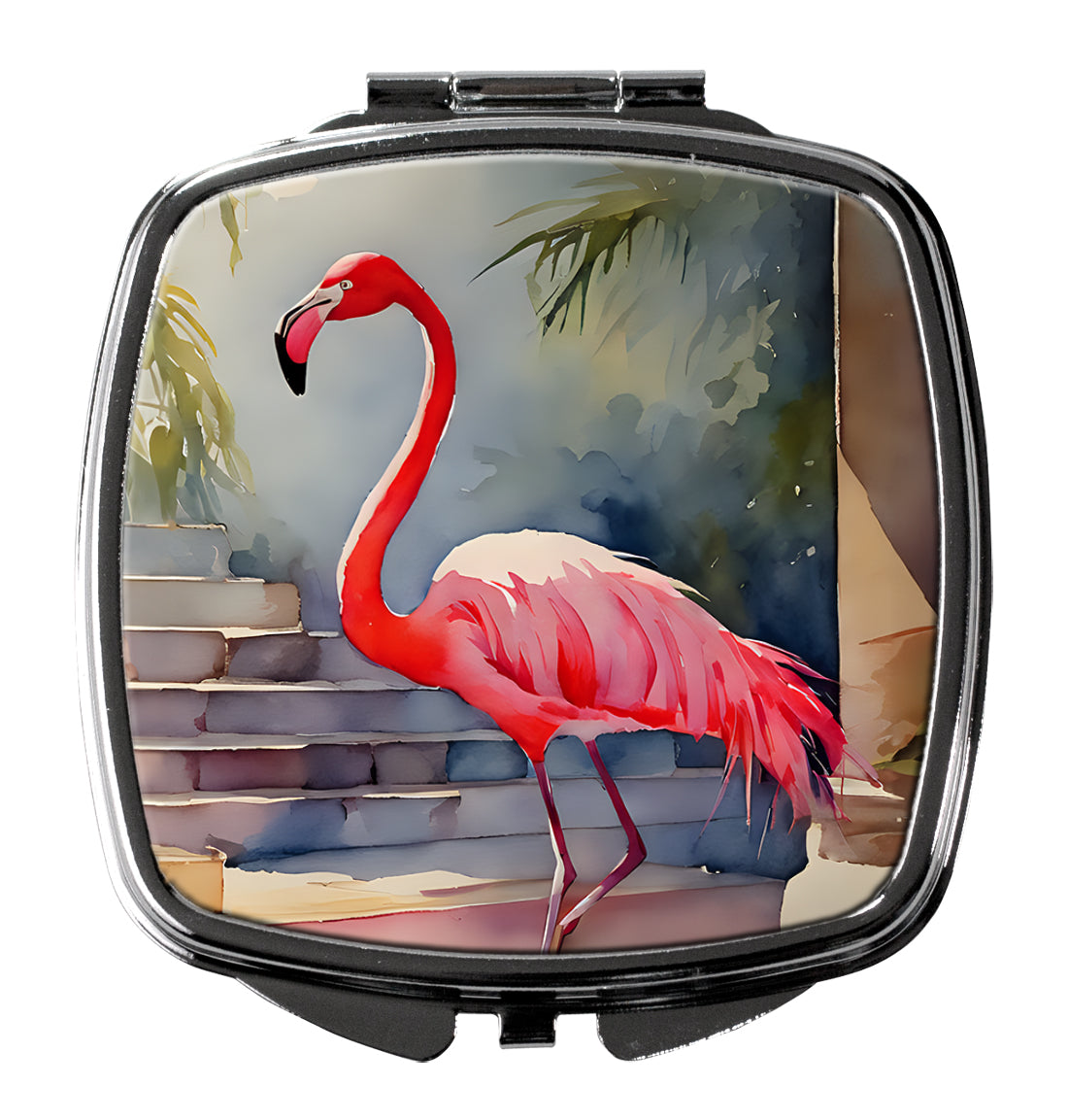 Flamingo Compact Mirror by Caroline's Treasures