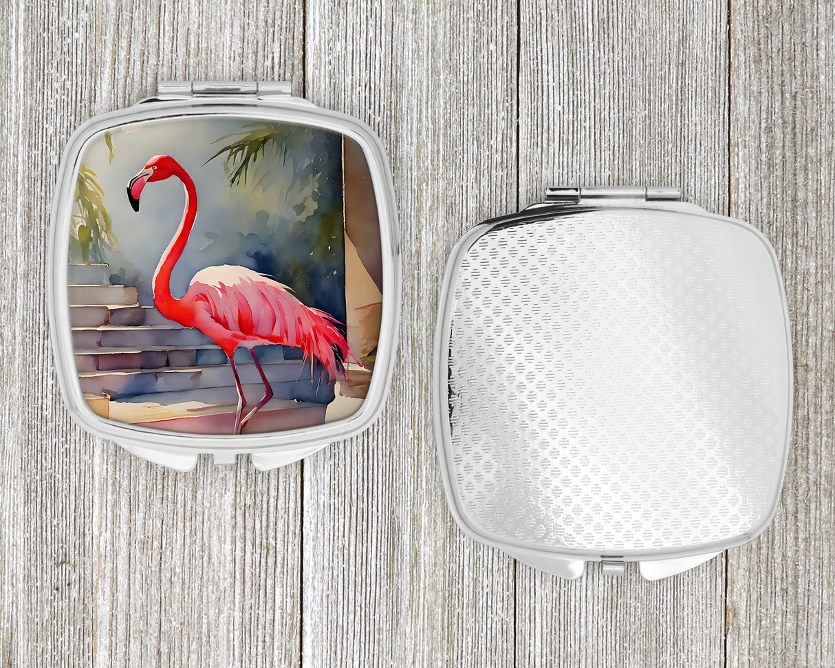 Flamingo Compact Mirror by Caroline's Treasures