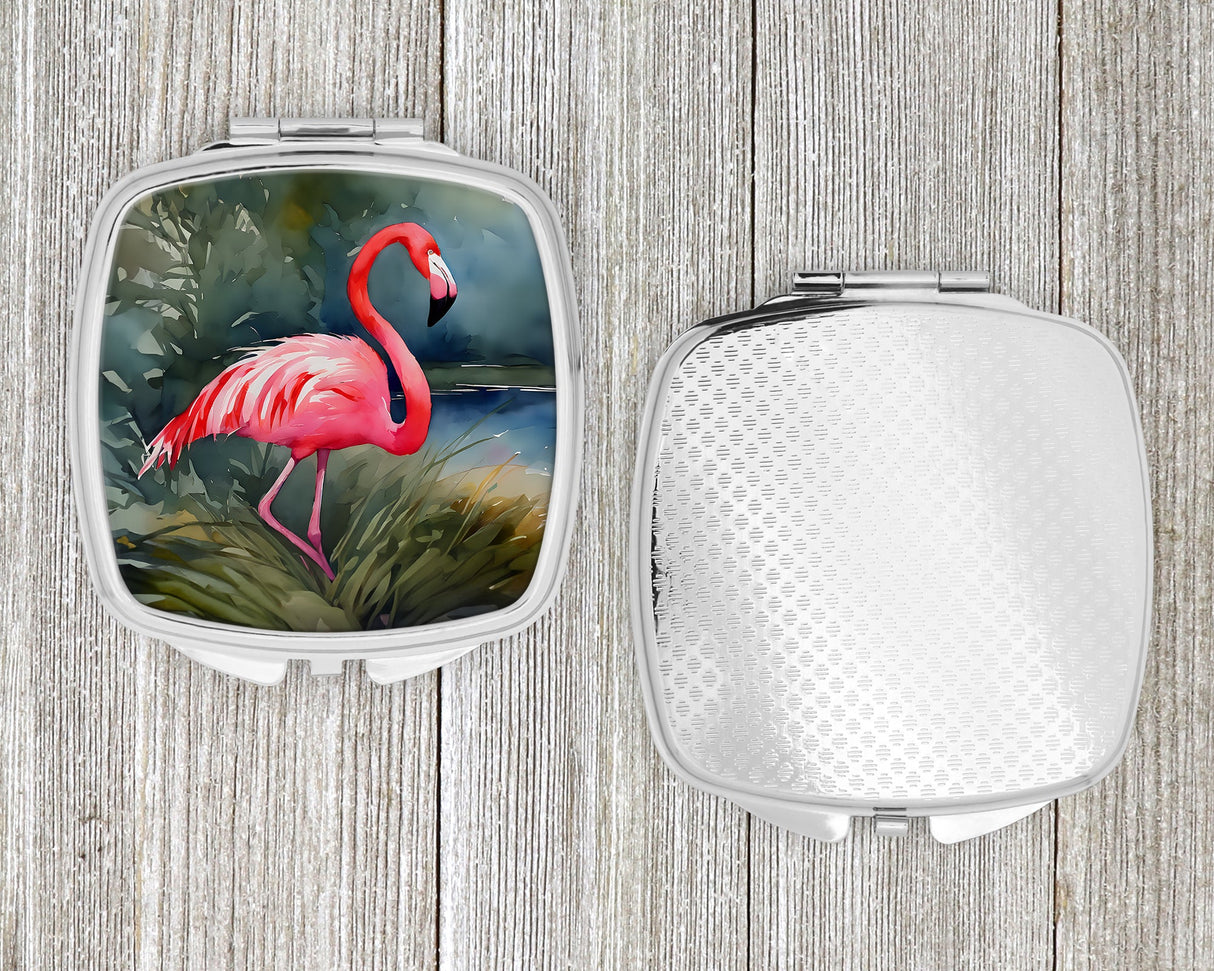 Flamingo Compact Mirror by Caroline's Treasures