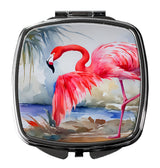 Flamingo Compact Mirror by Caroline's Treasures