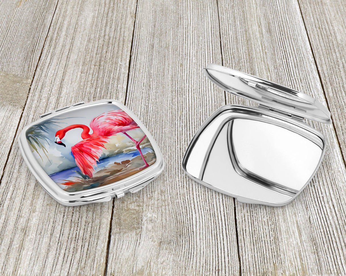 Flamingo Compact Mirror by Caroline's Treasures