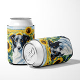 Borzoi in Sunflowers Can or Bottle Hugger by Caroline's Treasures