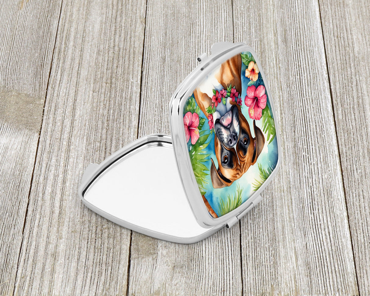 Boxer Luau Compact Mirror by Caroline's Treasures