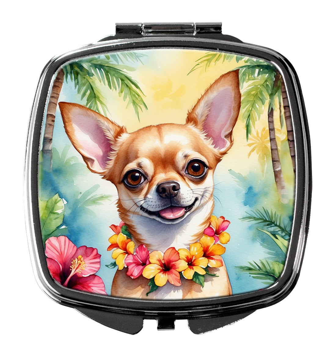 Chihuahua Luau Compact Mirror by Caroline's Treasures