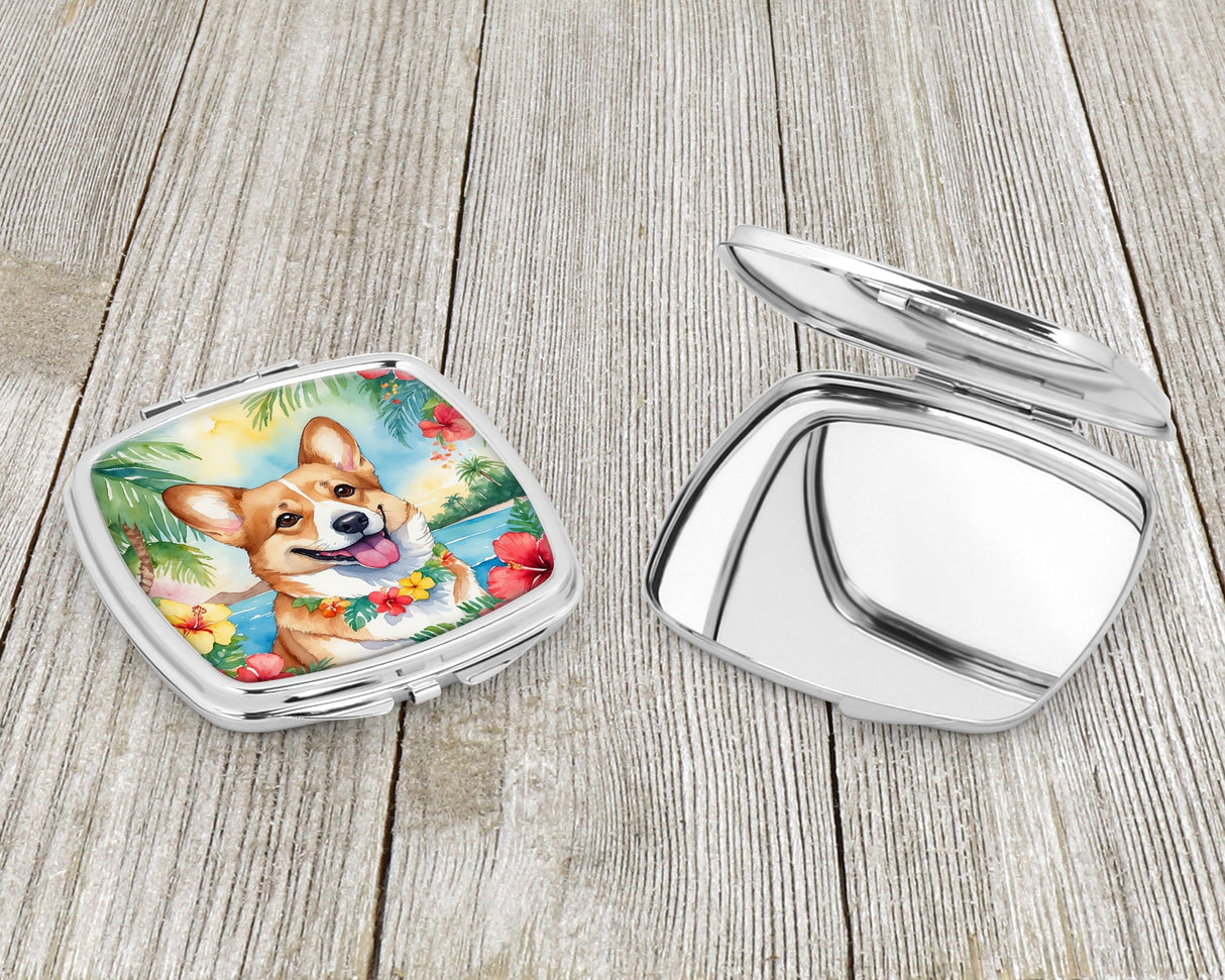 Corgi Luau Compact Mirror by Caroline's Treasures