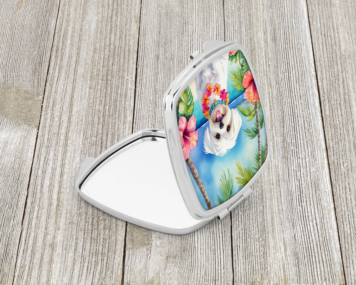 Maltese Luau Compact Mirror by Caroline's Treasures