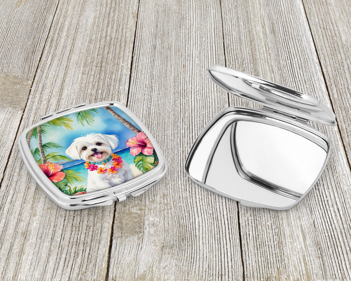 Maltese Luau Compact Mirror by Caroline's Treasures