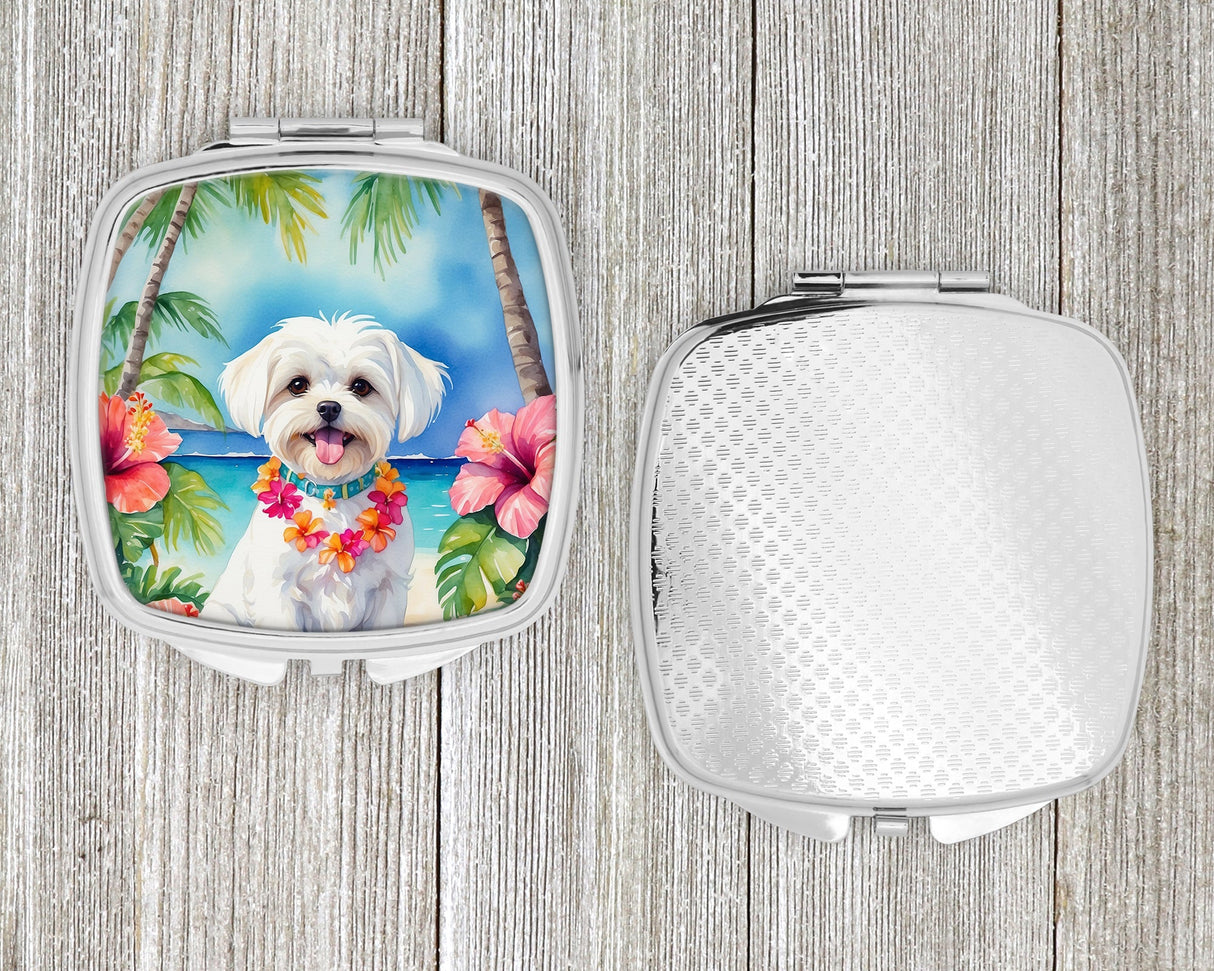 Maltese Luau Compact Mirror by Caroline's Treasures