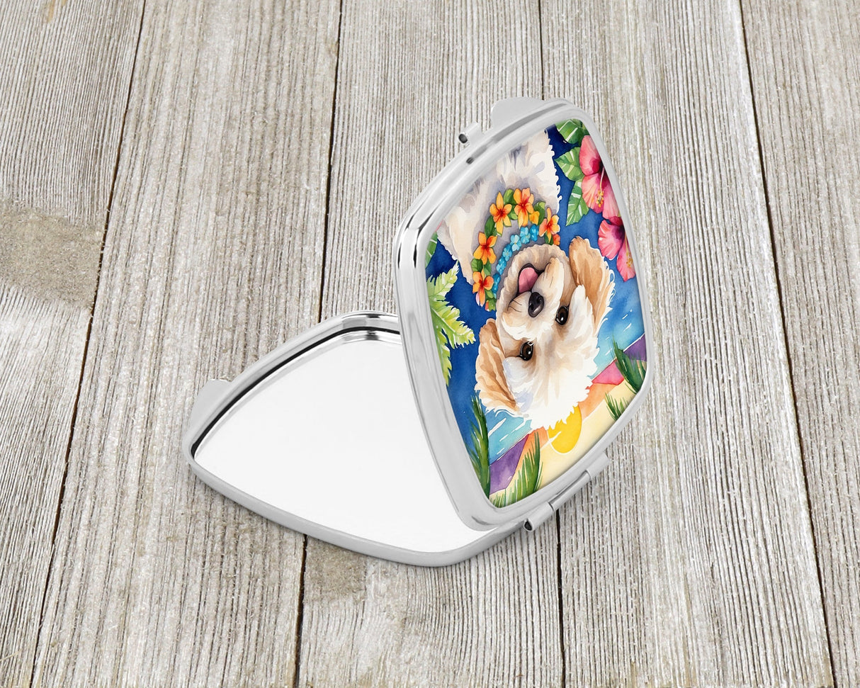 Maltipoo Luau Compact Mirror by Caroline's Treasures