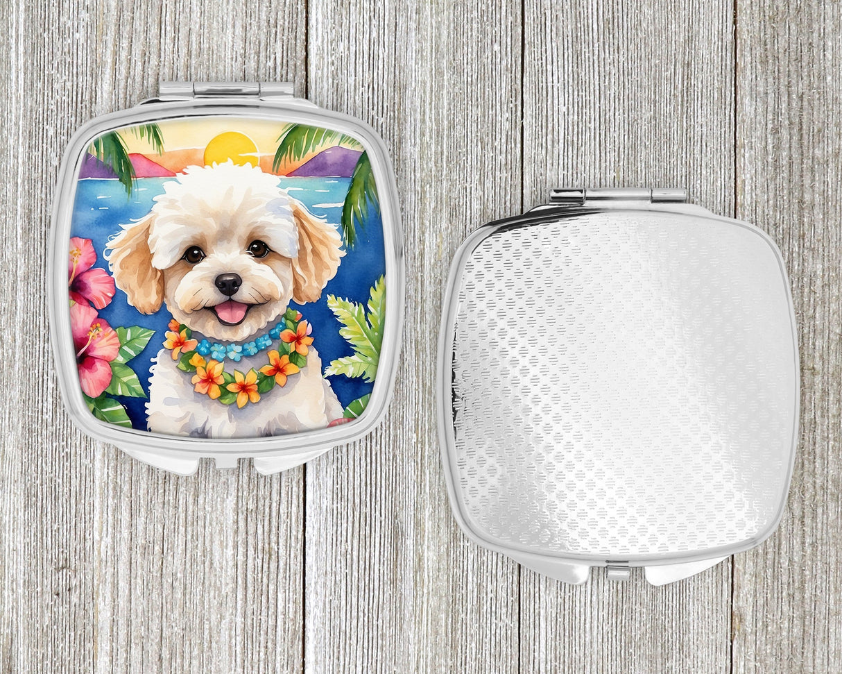 Maltipoo Luau Compact Mirror by Caroline's Treasures