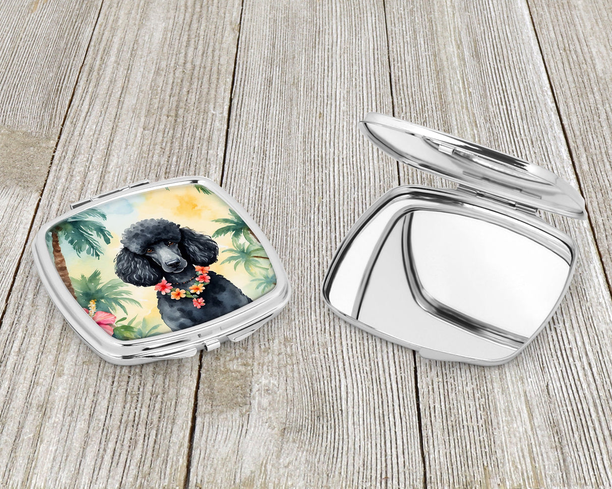 Black Poodle Luau Compact Mirror by Caroline's Treasures