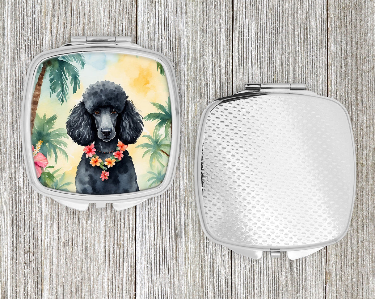 Black Poodle Luau Compact Mirror by Caroline's Treasures