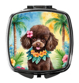 Chocolate Poodle Luau Compact Mirror by Caroline's Treasures