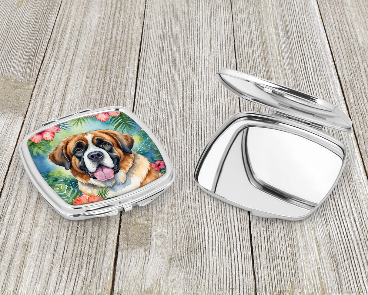 Saint Bernard Luau Compact Mirror by Caroline's Treasures