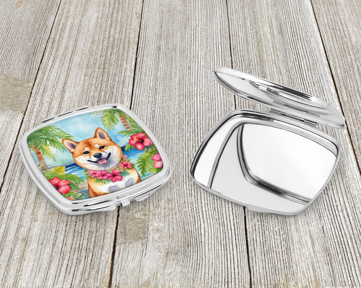 Shiba Inu Luau Compact Mirror by Caroline's Treasures