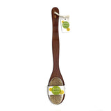 Bath Body Brush With Long Bamboo Handle by Pursonic