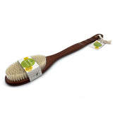 Bath Body Brush With Long Bamboo Handle by Pursonic