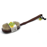 Bath Body Brush With Long Bamboo Handle by Pursonic