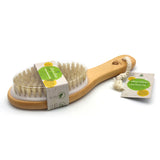 Bath Body Brush With Lotus Wooden Handle by Pursonic