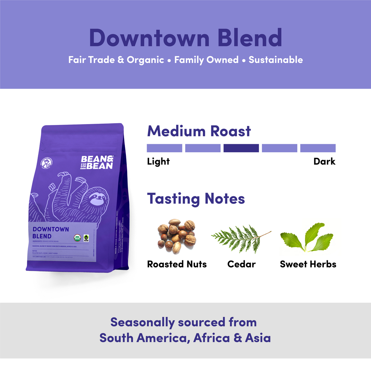 Coffee Steeping Bag (Single Serve) by Bean & Bean Coffee Roasters