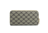 Monogrammed Diamond Check Zip Around Wallet by hfstylish