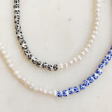 So Fresh Pearl And Porcelain Choker Necklace by Ellisonyoung.com