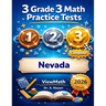 3 Nevada SBAC Grade 3 Math Practice Tests: Full-Length Test Prep with Detailed Answer Explanations