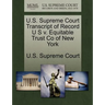 U.S. Supreme Court Transcript of Record U S V. Equitable Trust Co of New York