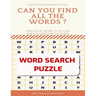 Puzzle Word Search Book Can You Find All the Words ? Find Each Word If Yo Can Easy to Medium to Hard Word Search Puzzle 100 Various Puzzles: Word Sear