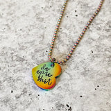 DO EPIC SHIT Rainbow Heart Necklace by Salt and Sparkle