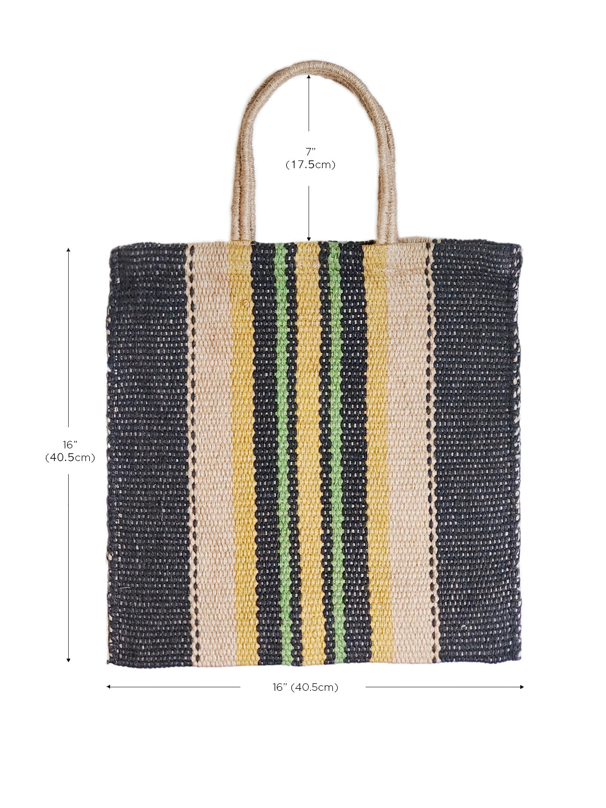 Dora Jute Tote Bag - Multi Navy by KORISSA