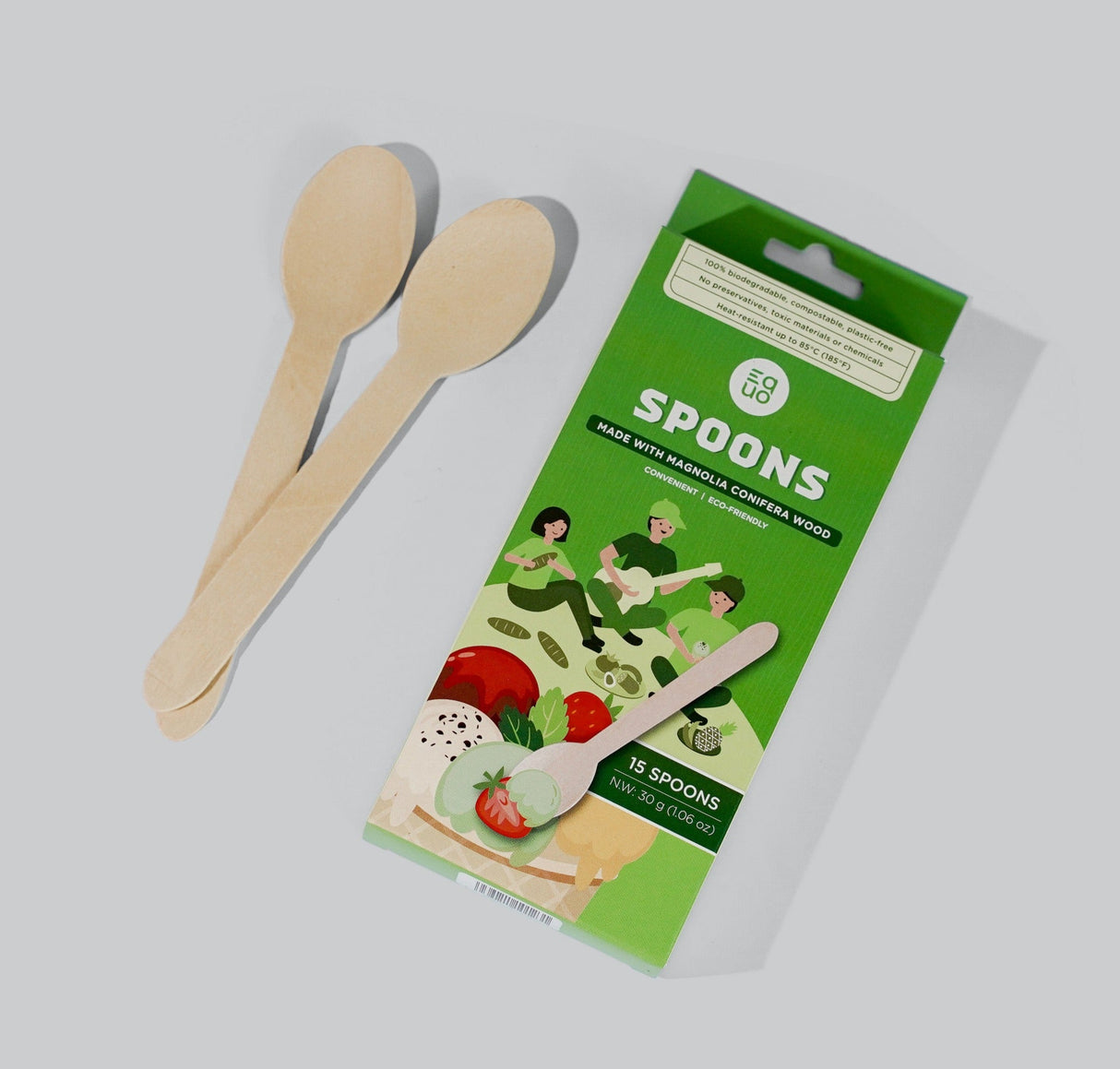 Wooden Spoons - Pack of 15 by EQUO