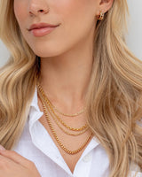 Everyday Layered Curb Chain Necklace by Sterling Forever