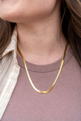 Luxe Silver Herringbone Chain - 20" by Spiffy & Splendid