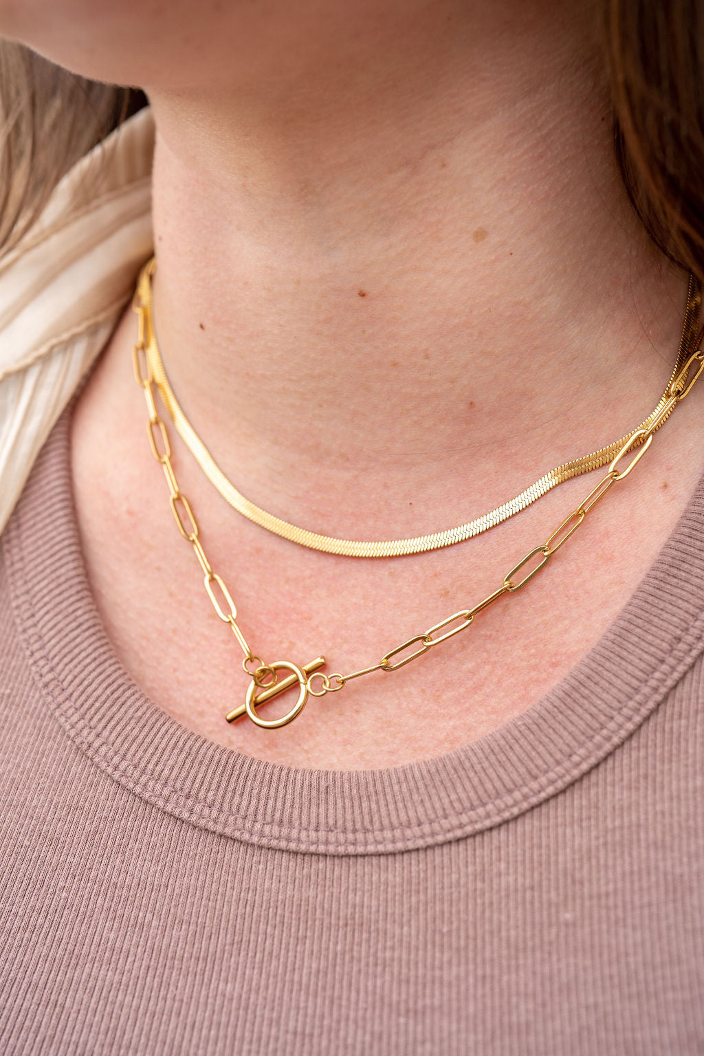 Luxe Gold Delicate Herringbone Chain - 16" by Spiffy & Splendid